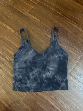 Lululemon align tank in charcoal tie dye in size 4